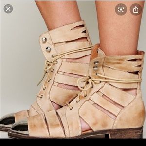 Jeffrey Campbell Slashd-cap steel toe combat boots